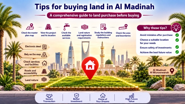 Tips for Buying Land in Madinah 2026: Guide to Inspecting Land